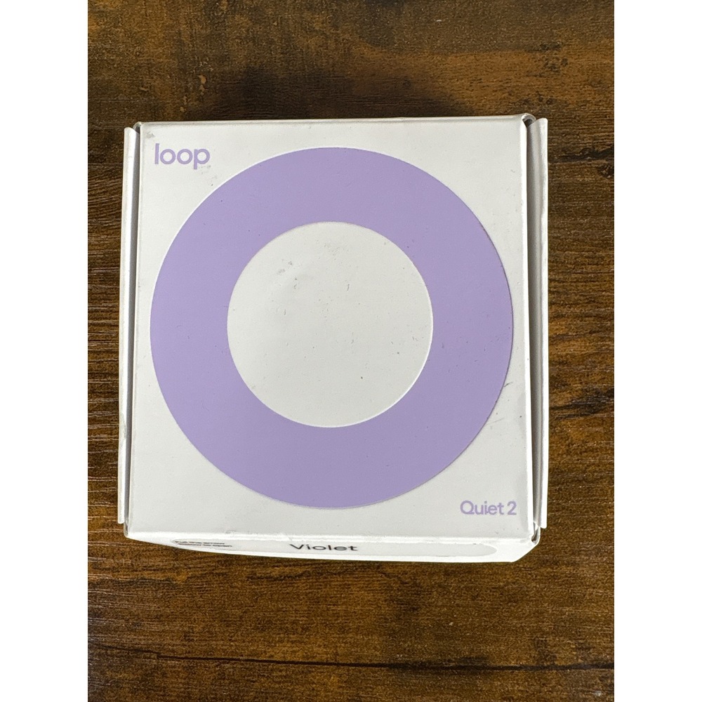 Loop Quiet 2 Earplugs Violet Noise Reduction for Sleep Focus Travel NEW